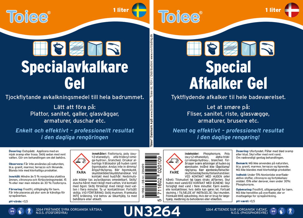 Toiee Special GEL descaler (1.0 litre)