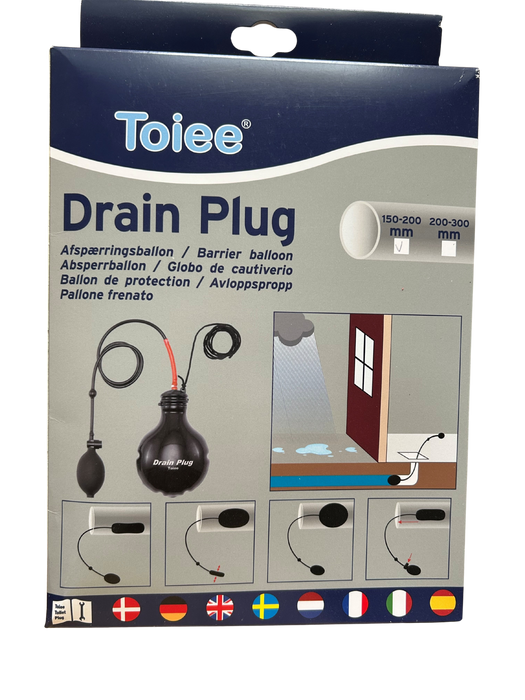 Toiee Drain Plug (drain plug for safeguarding against cloudburst) - (32 mm)