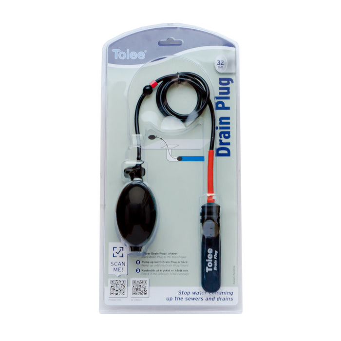 Toiee Drain Plug (drain plug for safeguarding against cloudburst) - (32 mm)