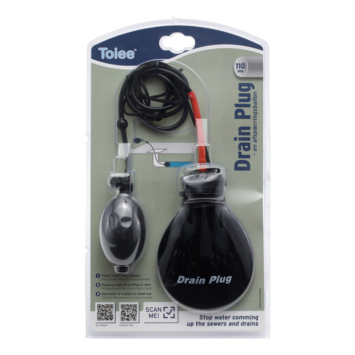 Toiee Drain Plug (drain plug for safeguarding against cloudburst) - (110 mm)