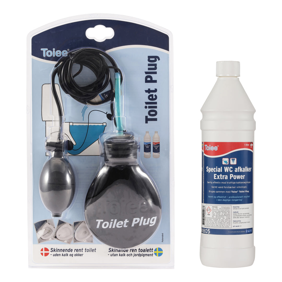 1 Toiee toilet Plug + 1 litre Toiee Special toilet detergent Extra ...